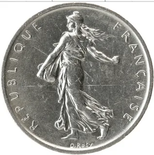 5 франков 1960 реверс